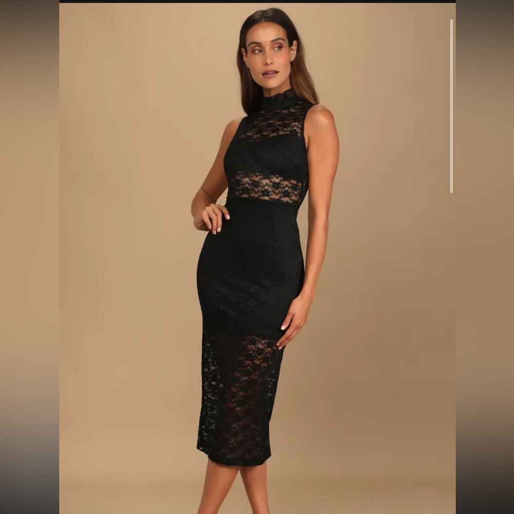 Black Lace Lulu dress, size Medium